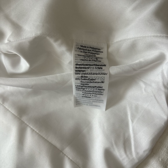 J. Crew White Cropped Linen Blazer - Picture 3 of 6